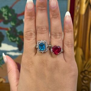 Silver Tone Ring Bundle